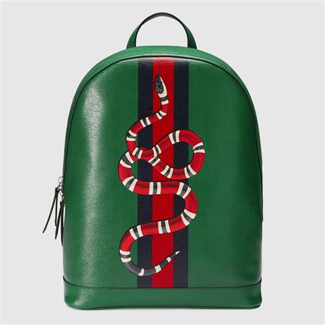 gucci red snake backpack|Gucci male backpacks.